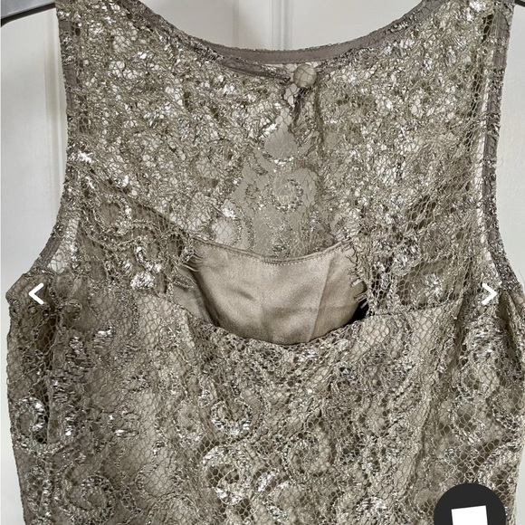 Ralph Lauren Lace Dress Metallic size 12 - Picture 2 of 7